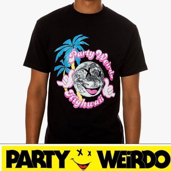 Party Weirdo Highwaii Rave Short Sleeve T-shirt Size Large - Picture 2 of 8